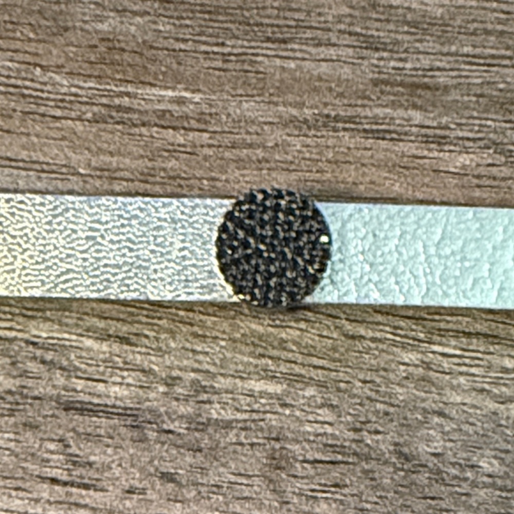 Keep collective Stella and dot black pave crystal disc slider charm